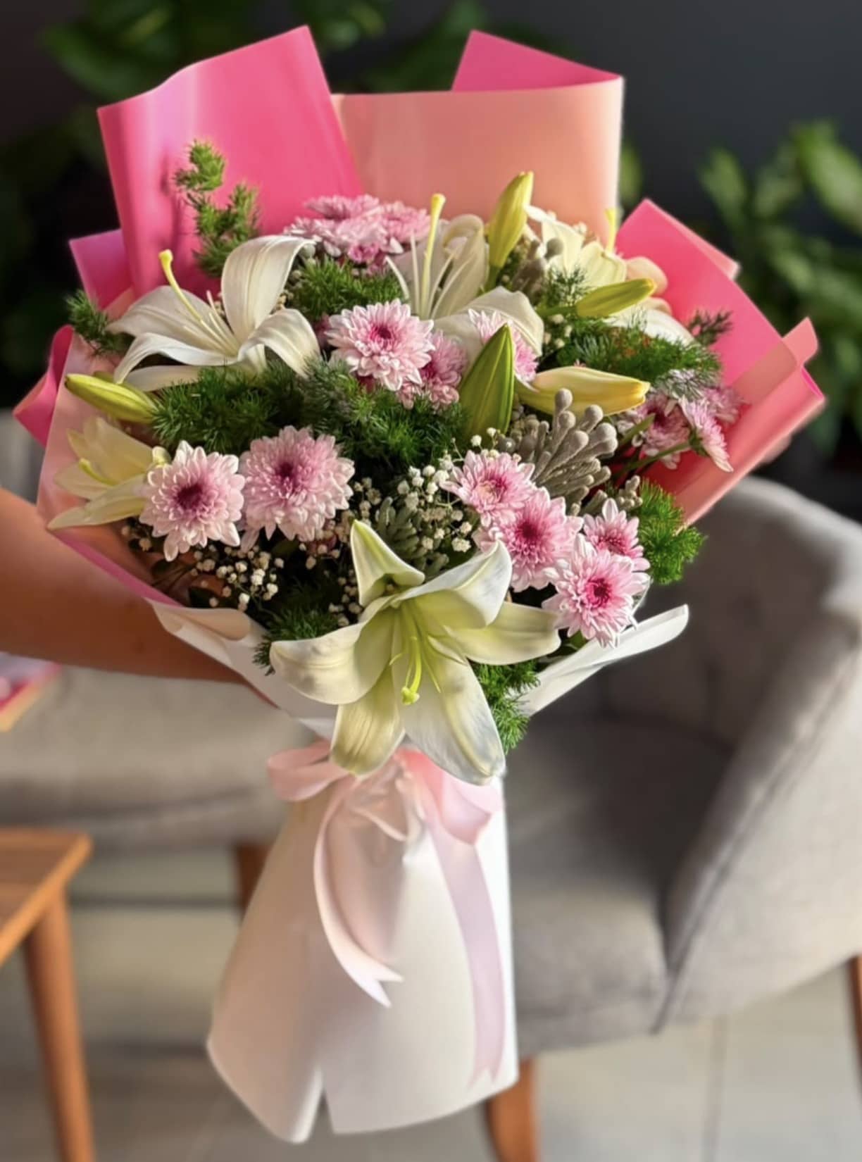 Lilyum & Papatya Buketi