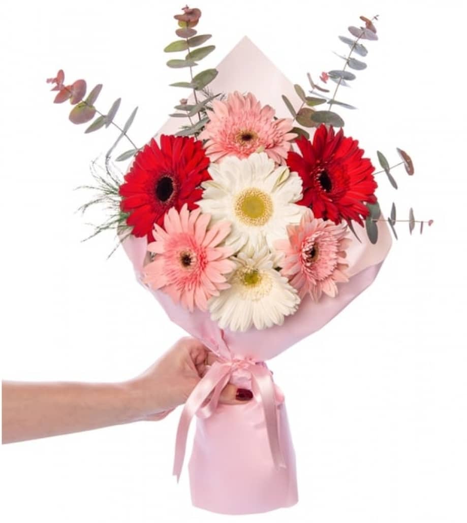Renkli Gerbera Buketi