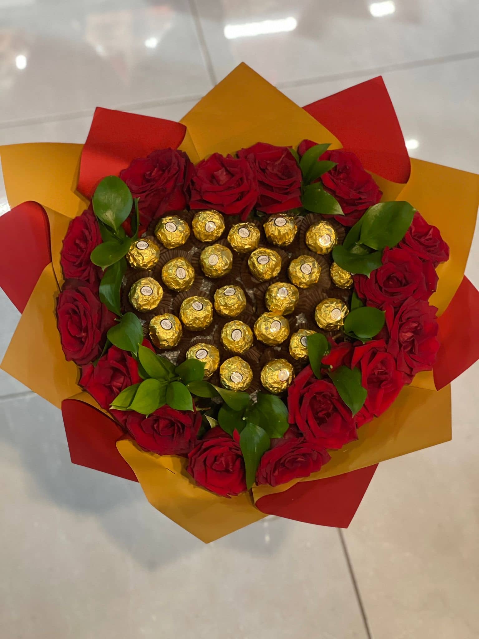 Güller & Ferrero Rocher Buketi