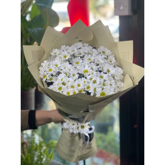 Beyaz Papatyalar Çiçek Buketi