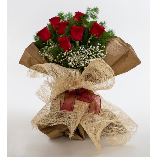 Kırmızı Gül Buketi 7'li