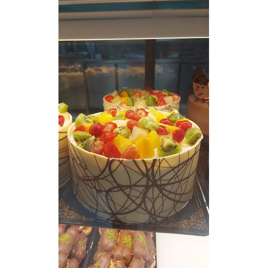 10 Kişilik Meyveli Pasta