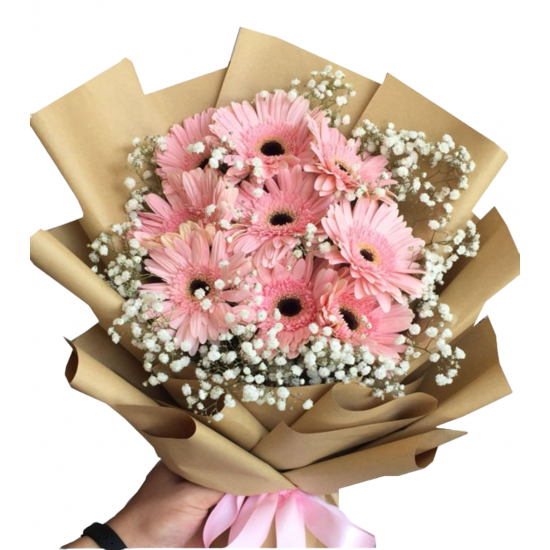 Pembe Gerbera Buketi 