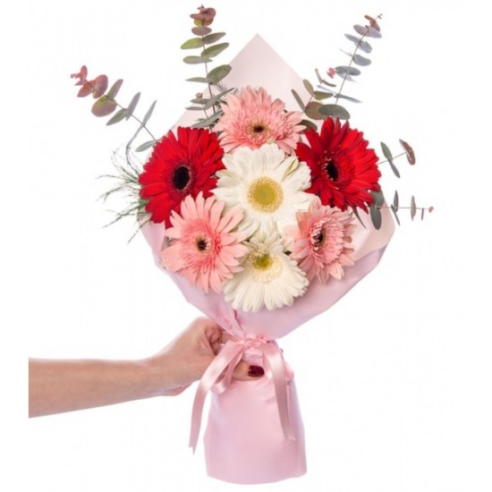 Renkli Gerbera Buketi