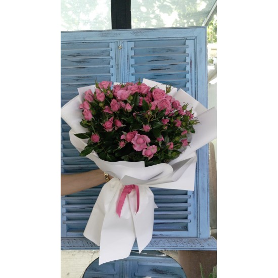 15 Minyatür Gül Buketi 