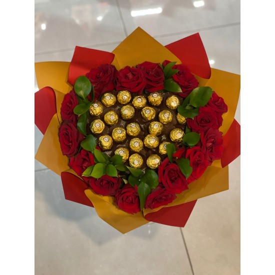Güller & Ferrero Rocher Buketi