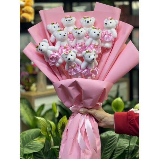 Sevgi Dolu Ayıcıklar Pembe 