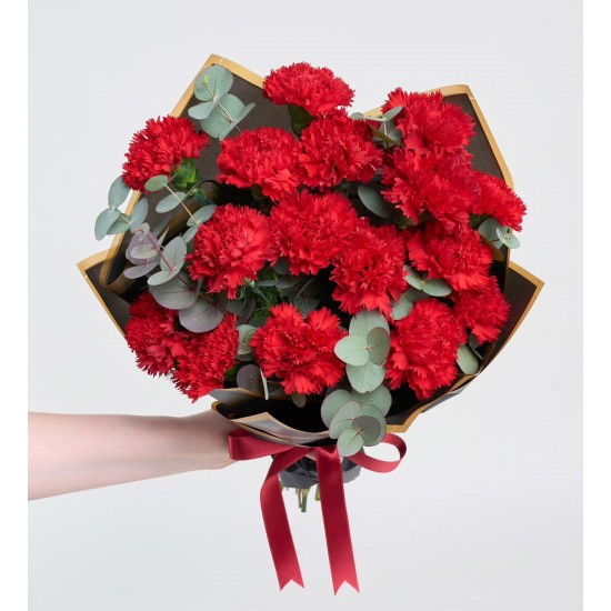 Kırmızı Karanfil Buketi 