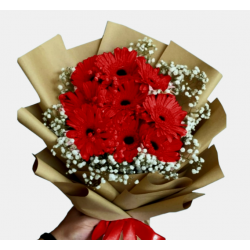 Kırmızı Gerbera Buketi 