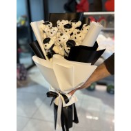 Sevgi Dolu Ayıcıklar Siyah /Beyaz