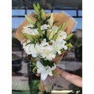 Kar Prensesi Lilyum ve Gerbera Buketi