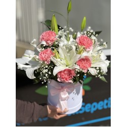 Lilyum & Pembe Karanfil Kutusu