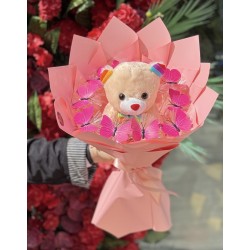 Pembe Masal Ayıcık Buketi 