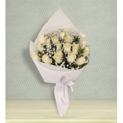 Aşk Sürprizi 20 Beyaz Gül